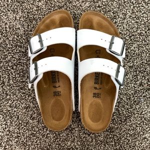 white Birkenstocks